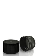 Screw on Wadded Cap 28mm Black With EPE Liner Plastic Bottles 28 410 ANY AMOUNT