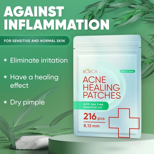 BIORICA Pimple Patches for Face, Hydrocolloid Acne Patches for Acne Treatment - Picture 4 of 7