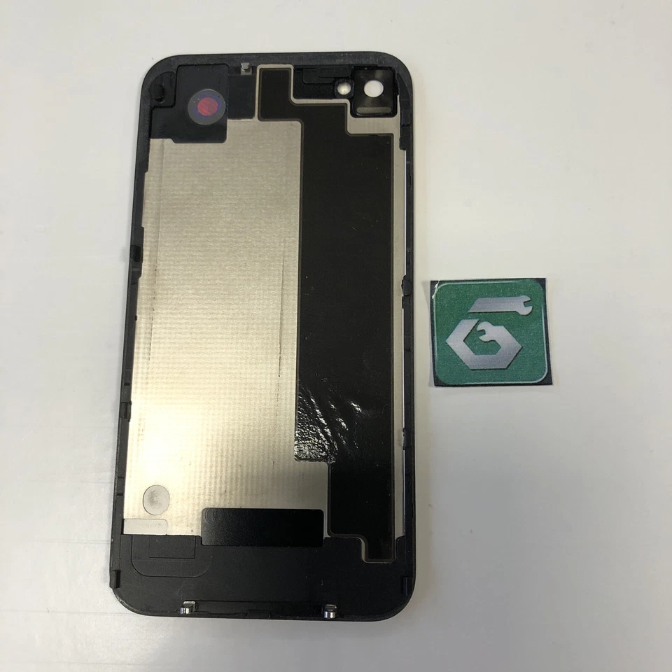Repuesto de cubierta trasera de vidrio para Apple iPhone 4s A1387 negra genuina OEM GRADO A Foto 2 de 3