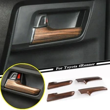 For 2017-2023 Toyota 4Runner Wood Grain Interior Car Door Handle Cover Trim 4PCS