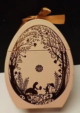 EASTER Glossybox EMPTY Box Beauty 9" Easter Egg SHAPE Victorian Bunny Rabbit