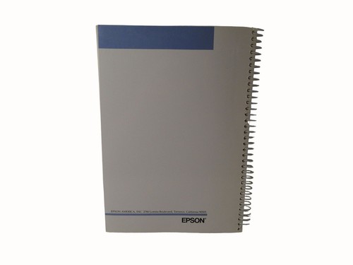 Epson LQ-850/950/1050 Original User's Manual Y45499114005 - Picture 2 of 4