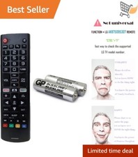 TV Remote Control for LG with Batteries, Replacement, Infrared, 48 Buttons