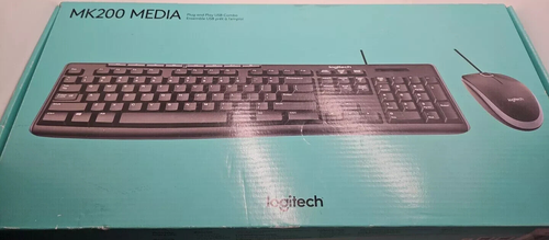 Logitech MK200 Keyboard and Mouse Combo - Wired - Optical - USB - 920-002714