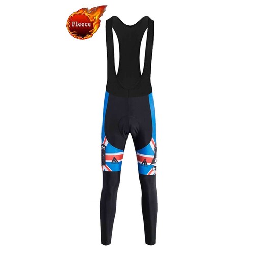 Miloto Men's Winter Cycling Bib Tights Fleece Padded Bike Cycle Bib Trousers - Picture 32 of 33