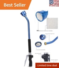 24-Inch Aluminum Watering Wand - Ergonomic Design for Hanging Baskets and Plants