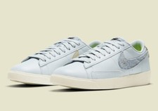 Nike Blazer Low SE Sneaker Shoe Light Armory Blue New Womens 9.5 Mens 8 Sold Out