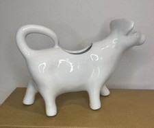 M&S Porcelain White Cow Milk Jug Creamer Marks & Spencer Animal Shape