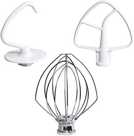 Funmit Mixers Accessories K45WW Wire Whip K45DH Dough Hook K45B Coated Flat Beater Set