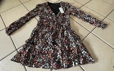 MinkPink Mini Dress Garden Secrets Floral Lined Long Sleeves Size 8 New with tag