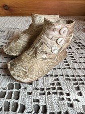 Antique Leather Doll Shoes For French And German Dolls