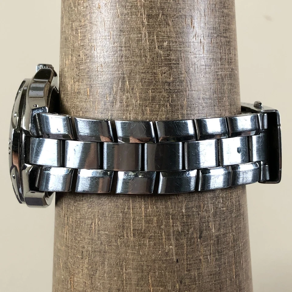 Reloj De Colección Casio Hombres MTD-1034 Buzo Fecha Tono Plata Cuarzo Analógico 37mm 7 1/4" Foto 3 de 4