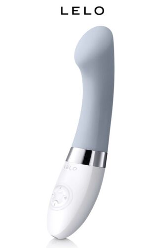 Vibromasseur Gigi 2 Gris - Luxe - Stimulation Point G et Clitoris - Pochette - Photo 1/5
