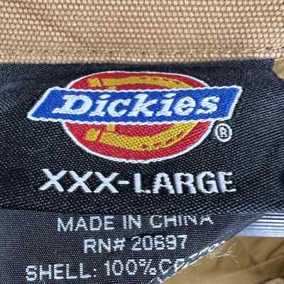Dickies Mens Barn Jacket Tan Insulated Snap Front Brown