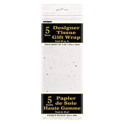 Designer Taschentücher Geschenkpapier einzigartig Party Glitzer 5er Pack 20 Zoll x 26 Zoll 6149 N