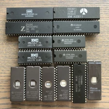 Mixed Generic CPU SRAM ROM IC set Z80 6502 6809 W65C816