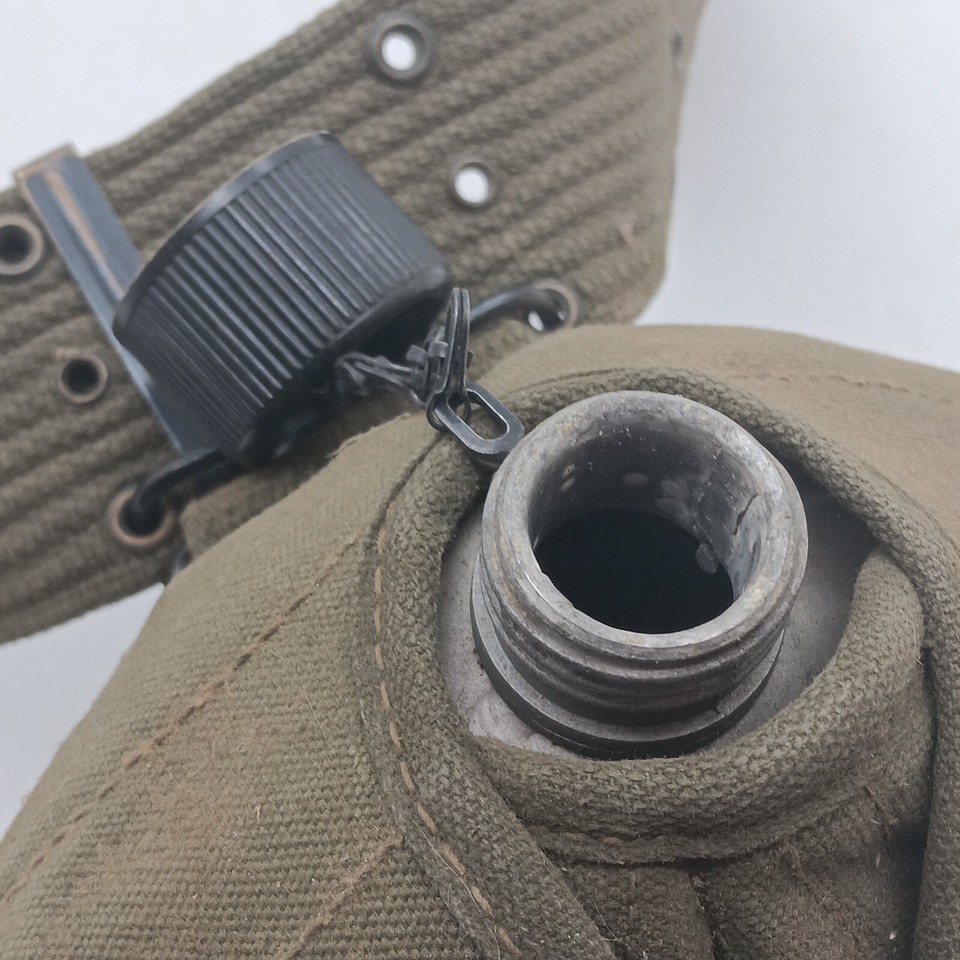 Vintage US Army Metal Canteen with US ARMY Field Belt eBay