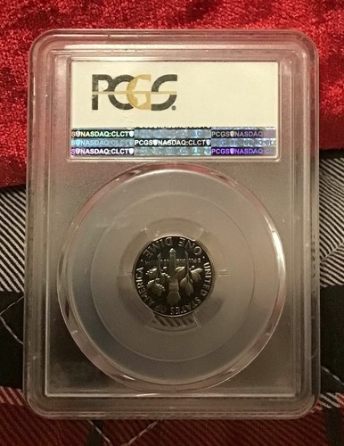 Moneda de diez centavos Roosevelt 1980-S con certificación PCGS PR69DCAM - Imagen 2 de 2
