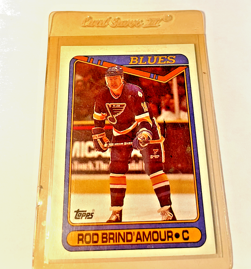 1990-91 Topps Blues Hockey Card #332 Rod Brind'Amour RC | eBay
