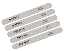 Speedy Forte Zebra Straight Nail File by Mia Secret, grit 100/100 5pc Bundle