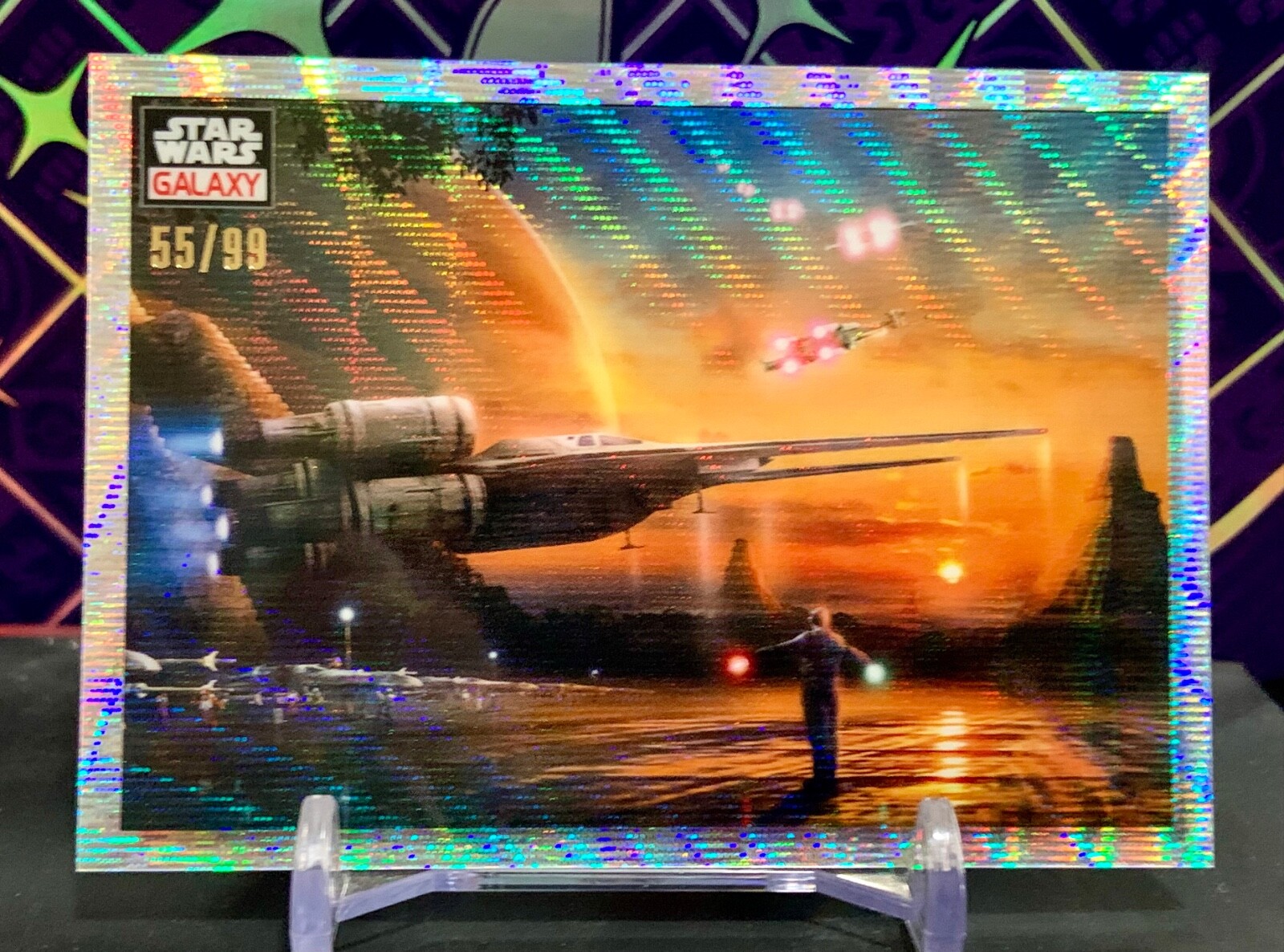 2023 Topps Chrome Star Wars Galaxy Dawn of the Rebellion #93 Wave 55/99