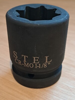 STAHL 1'' Antrieb Schlagschrauber Steckschlüssel Bi-Vierkant 1-1/8''