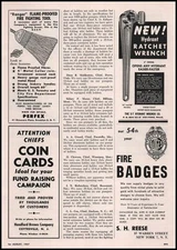 1957 Perfex Brooklyn New York Flame Proof Fire Fighting Tool Vintage Print Ad