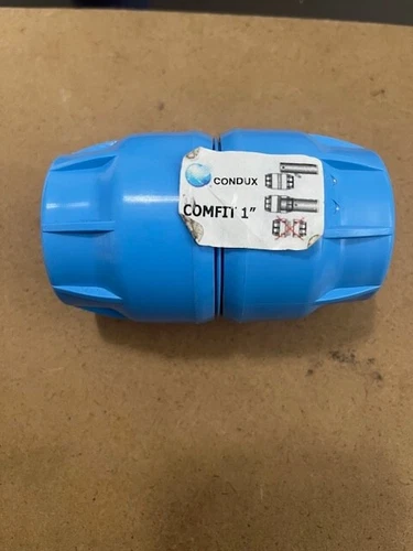Condux Comfit 1" Push On Couplers Push Lock Dura-Line Blue