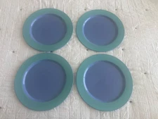 Lindt Stymeist Colorways Green Blue Dinner Plates Set Of 4 Japan 11”