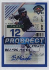2024 Prospect Edition Blue Prizm Signatures 55/149 Brandon Mayea Brando Auto 8d2