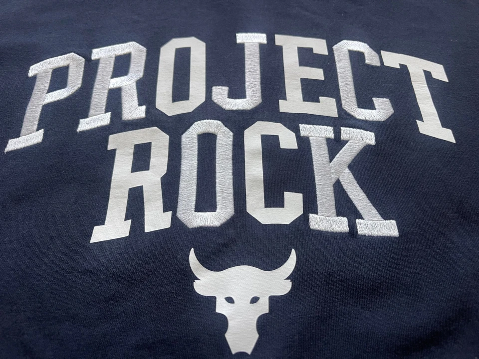 Camiseta Under Armour Project Rock Para Hombre XL Negra Manga Corta Suelta Foto 2 de 4