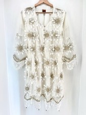 Sindu's Collection Women Flower Lace Wedding Party Dress White Size L R1170