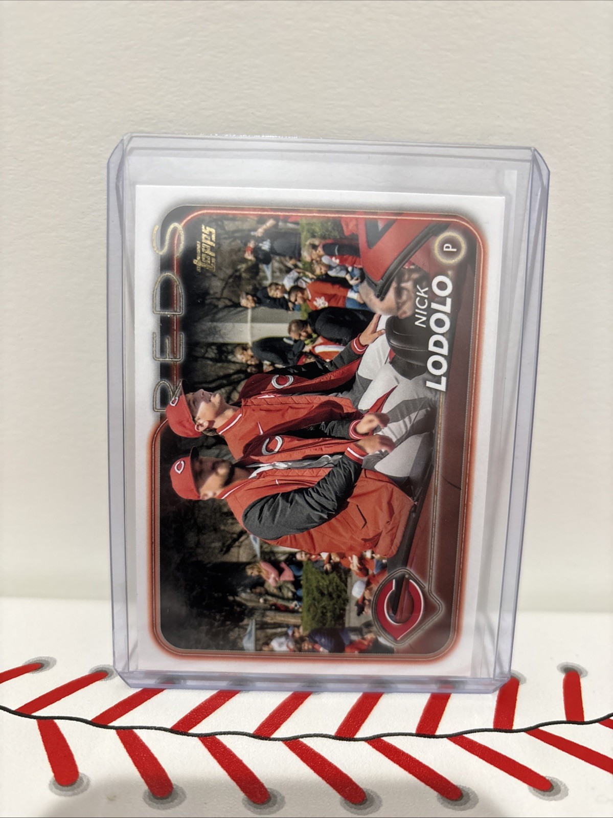 2024 Topps Series 2 - Nick Lodolo #418 Golden Mirror Image Variation - SSP