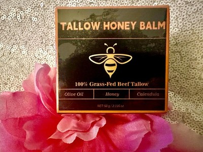 MONIER Tallow Honey Balm Moisturizer Unscented Sensitive Skin 2.116 oz