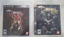 Lot Of 2 The Darkness + The Darkness 2 PS3 PlayStation 3 CIB Complete W/ Poster