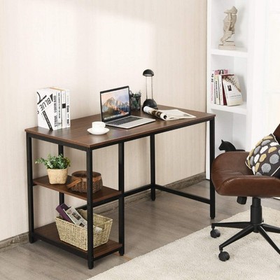47''/55'' Computertisch Büro Arbeitszimmer Tisch Arbeitsplatz Zuhause mit verstellbarem Regal