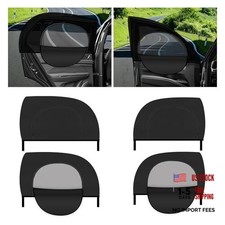 4PCS Zipper Car Window Shades for Side Window,Mesh  Blackout Car Windows