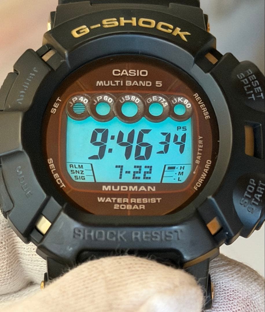 Casio G-Shock GW-9025 Authentic Used Black Gold Mudma… - Gem