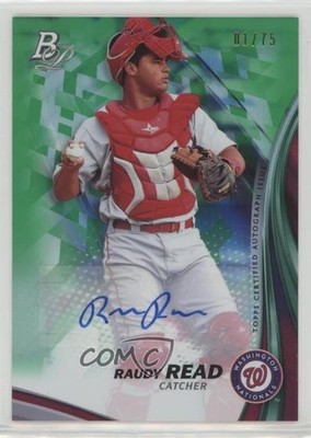 2017 Bowman Platinum Top Prospects Green 1/75 Raudy Read #TPA-RR Auto 0dm