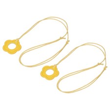 2 Pcs Glasses Holder, Eyeglasses Chain Holder for Men and Women, Yellow Flower