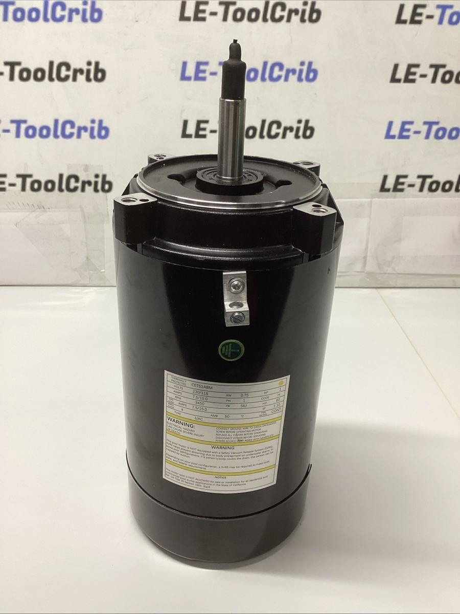 Century CET51ABM/UST1102 Pool Pump Motor 1 HP 56J 3450 RPM 115/230