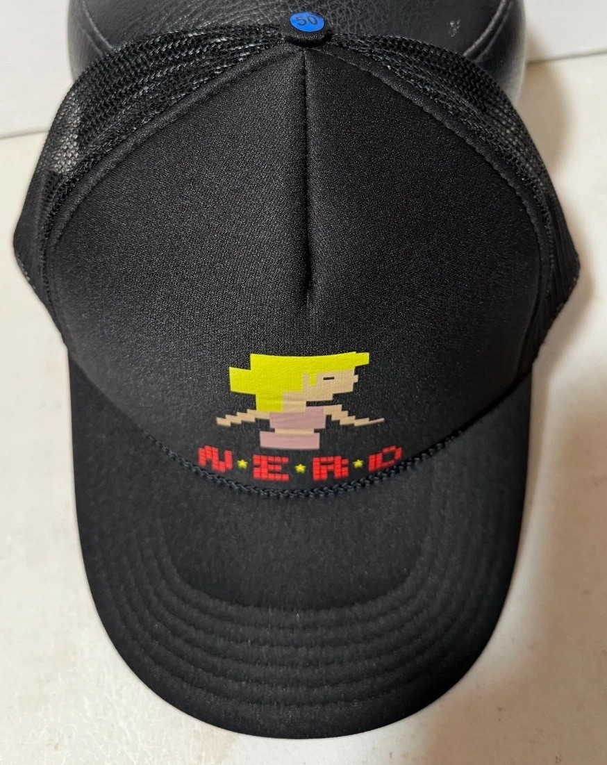 N.E.R.D. NERD Pharrell All the Girls Mesh Snapback Foam Trucker Cap Hat Black