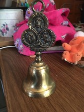 Hear See Speak No Evil brass bell monkey made in England