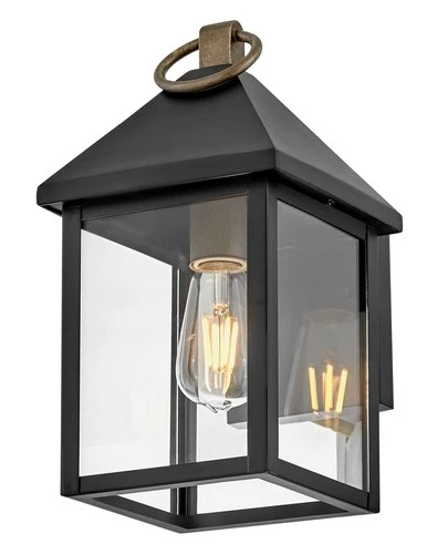 Lark 81520 Rhett 13" Tall Outdoor Wall Sconce - Black - Picture 8 of 9