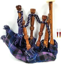 Mini Scottish Bagpipe Pride of Scotland Tartan Cover Cord 2 Free Reeds
