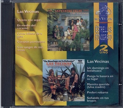 RCA Victor Las Vecinas Las Estrellas Del Fonografo 2 En Uno CD 1995 Spanish