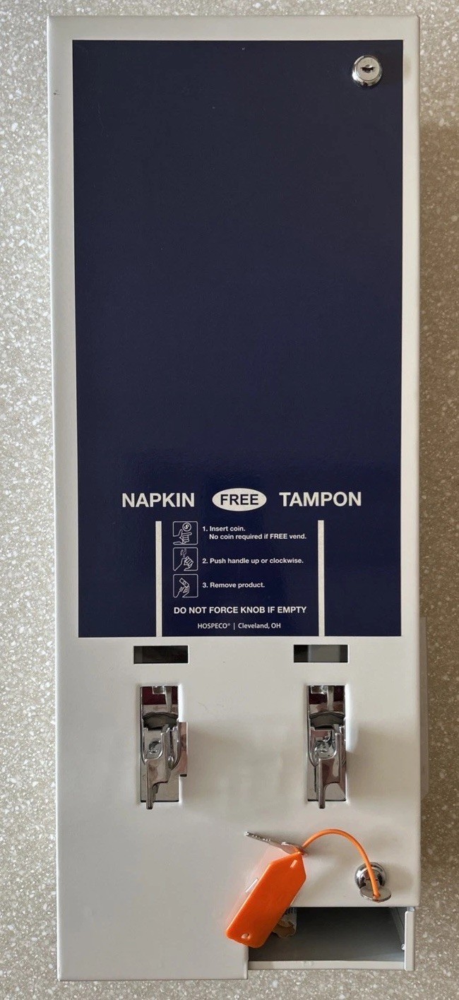 NEW Hospeco D1 Feminine Hygiene Napkin/Tampon Dual Dispenser