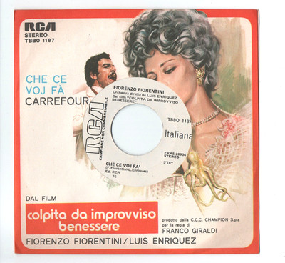 FIORENTINI / ENRIQUEZ BACALOV 45 rpm CARREFOUR pro ITA 1976 OST Colpita da...