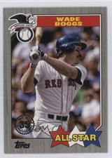 2022 Series 2 1987 Topps All-Star Baseball Black 10/299 Wade Boggs HOF 18c3
