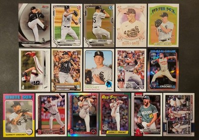 Lot of 16 Different GARRETT CROCHET Baseball Cards 2xAS 2020-2026 BB8359